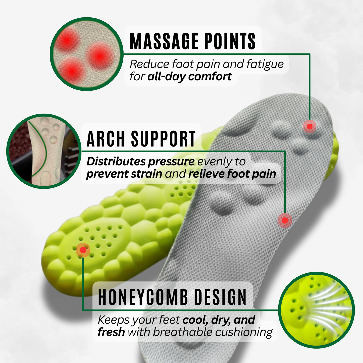 Solaraβ’ Pickleball Insoles